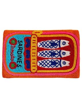 Lily Posh Sardines Clutch, Sardines in Tin Can Crossbody Clutch Bag, Fish
